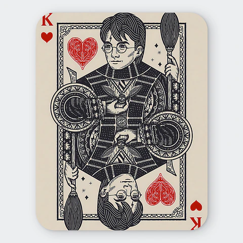 Mousepad 20x24 cm - Diseño The Boy Who Lived King Card