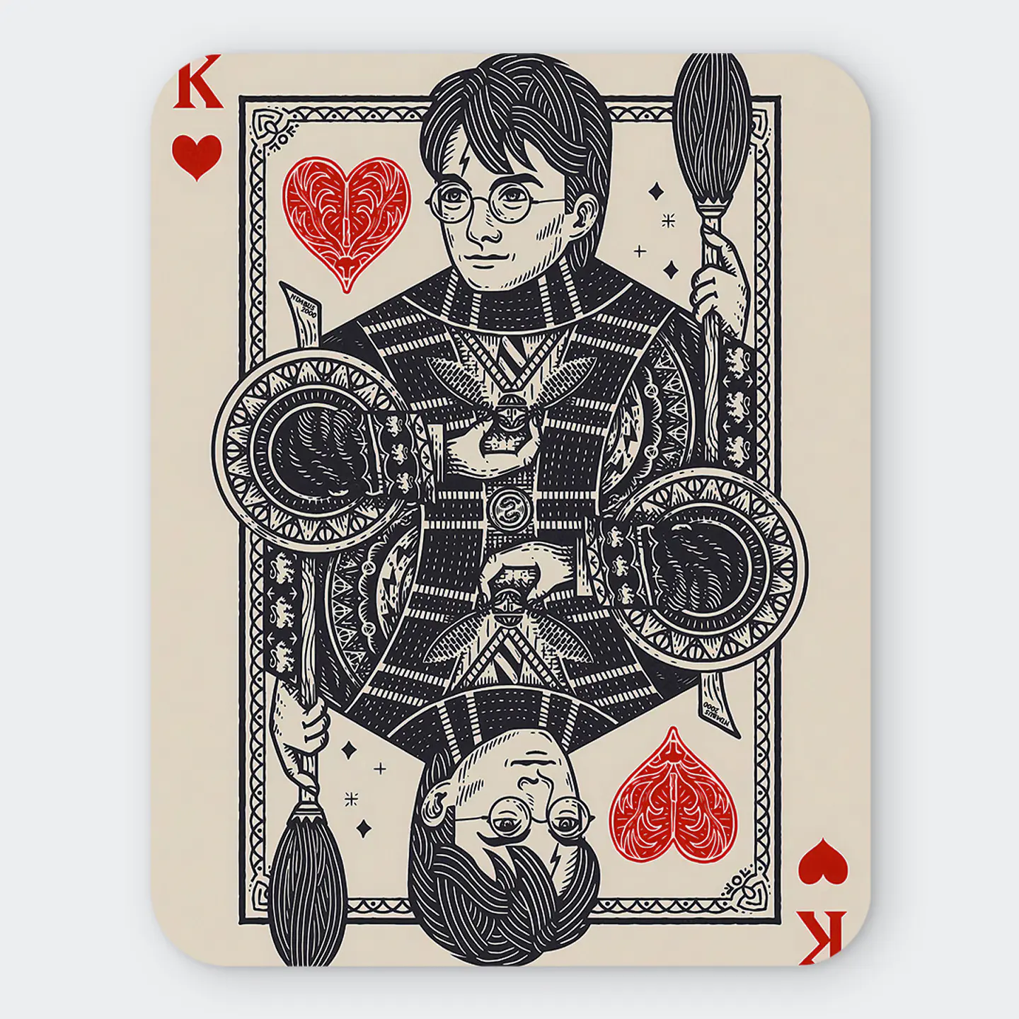 Mousepad 20x24 cm - Diseño The Boy Who Lived King Card 1