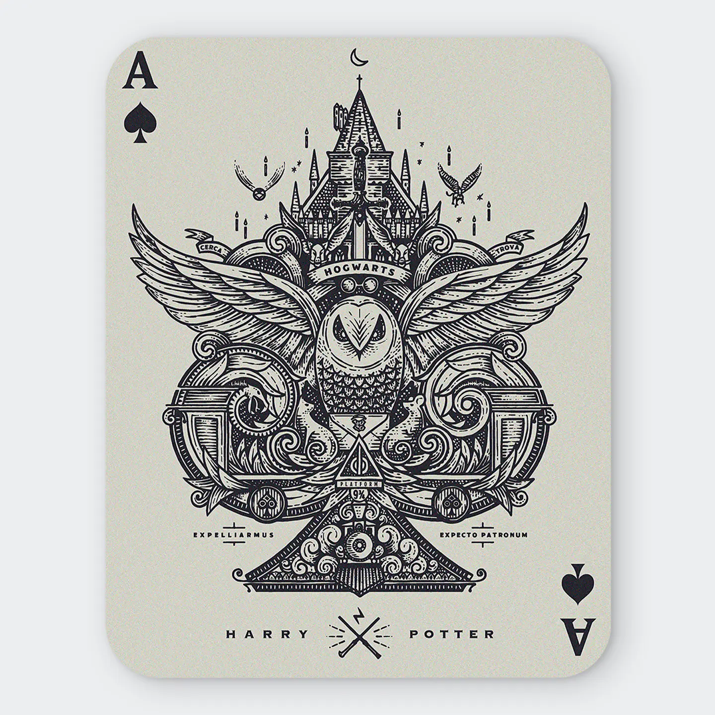 Mousepad 20x24 cm - Diseño Hogwarts Legacy Ace of Spades 1