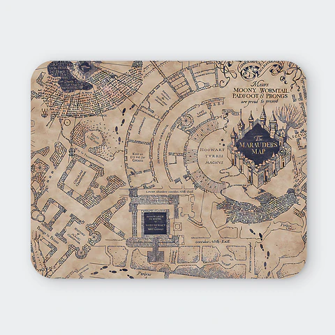 Mousepad 20x24 cm - Diseño The Marauder's Map Vintage Edition