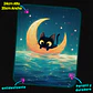 Mousepad 20x24 cm - Diseño Moonlight Black Cat Voyager