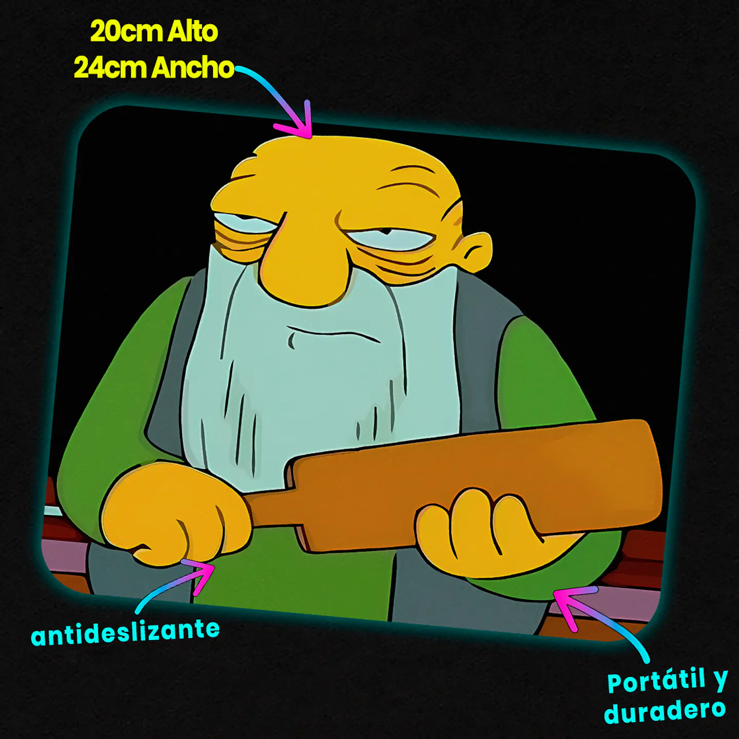 Mousepad 20x24 cm - Diseño Jasper 