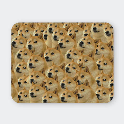 Mousepad 20x24 cm - Diseño Doge "Infinite Wow Pattern"