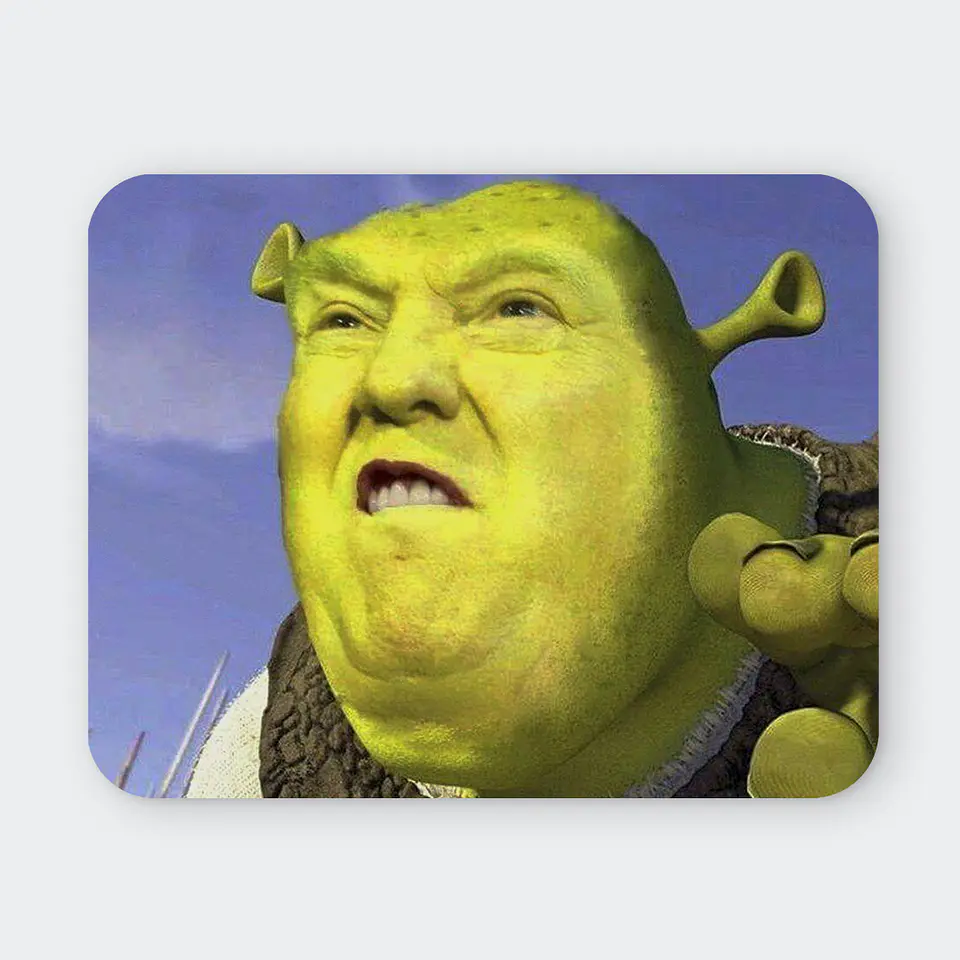 Mousepad 20x24 cm - Diseño Shrek Trump 