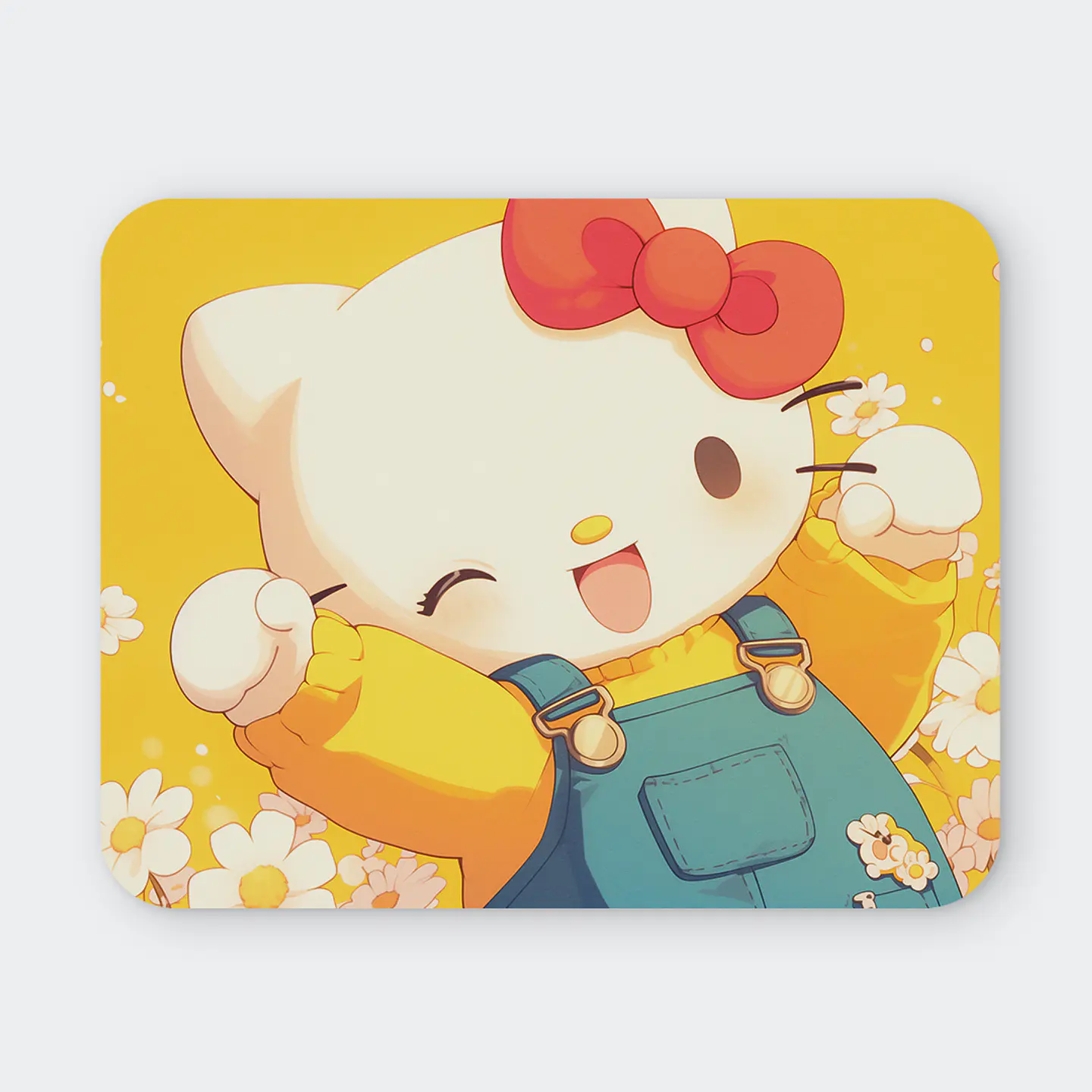Mousepad 20x24 cm - Diseño Hello Kitty Sunny Garden 1