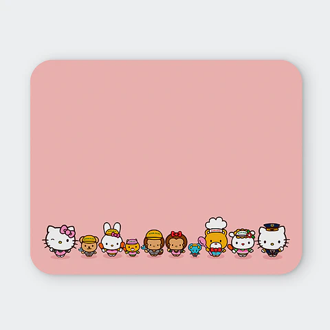 Mousepad 20x24 cm - Diseño Hello Kitty & Friends Tiny Crew