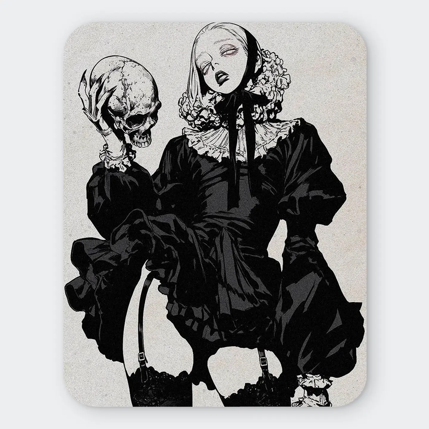 Mousepad 20x24 cm - Diseño Dark Memento Mori 1