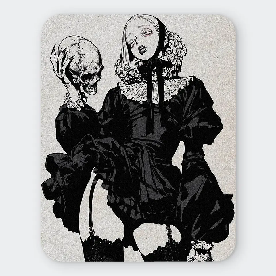 Mousepad 20x24 cm - Diseño Dark Memento Mori 1