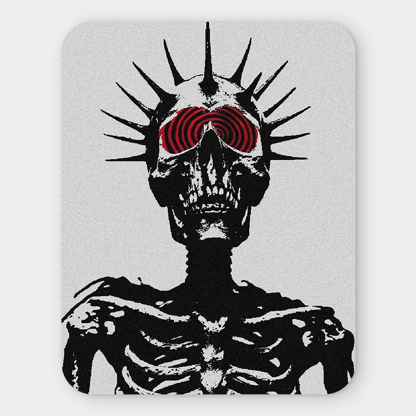 Mousepad 20x24 cm - Diseño Spike Skull Spiral 1