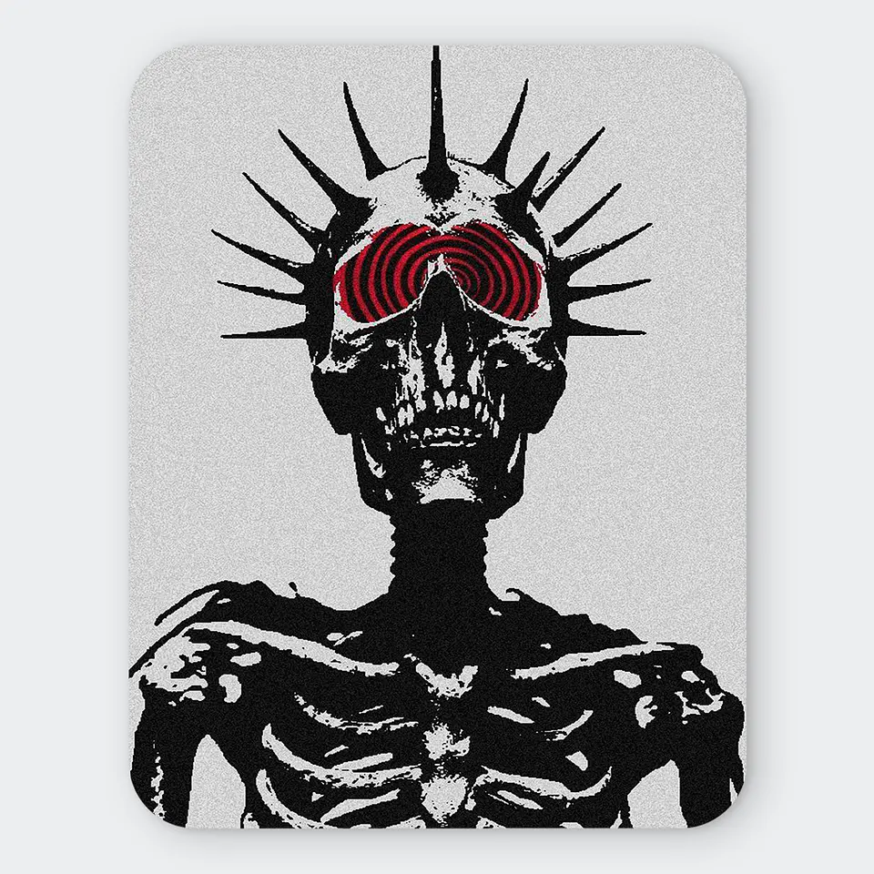 Mousepad 20x24 cm - Diseño Spike Skull Spiral 1
