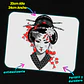 Mousepad 20x24 cm - Diseño Geisha Crimson Splatter - Miniatura 2