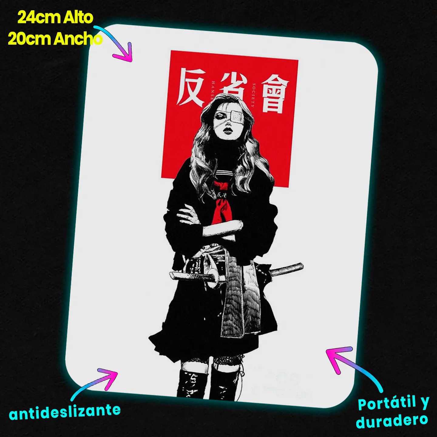 Mousepad 20x24 cm - Diseño Hansei Society Renegade 2