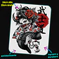 Mousepad 20x24 cm - Diseño Oni Geisha Crimson Bloom - Miniatura 2