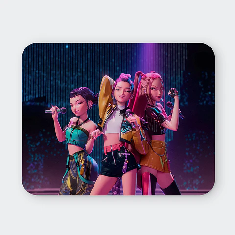 Mousepad 20x24 cm - Diseño "The Huntrix: Neon Stage Performance"
