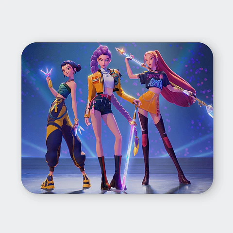 Mousepad 20x24 cm - Diseño "The Huntrix: Warrior Idols Ready"