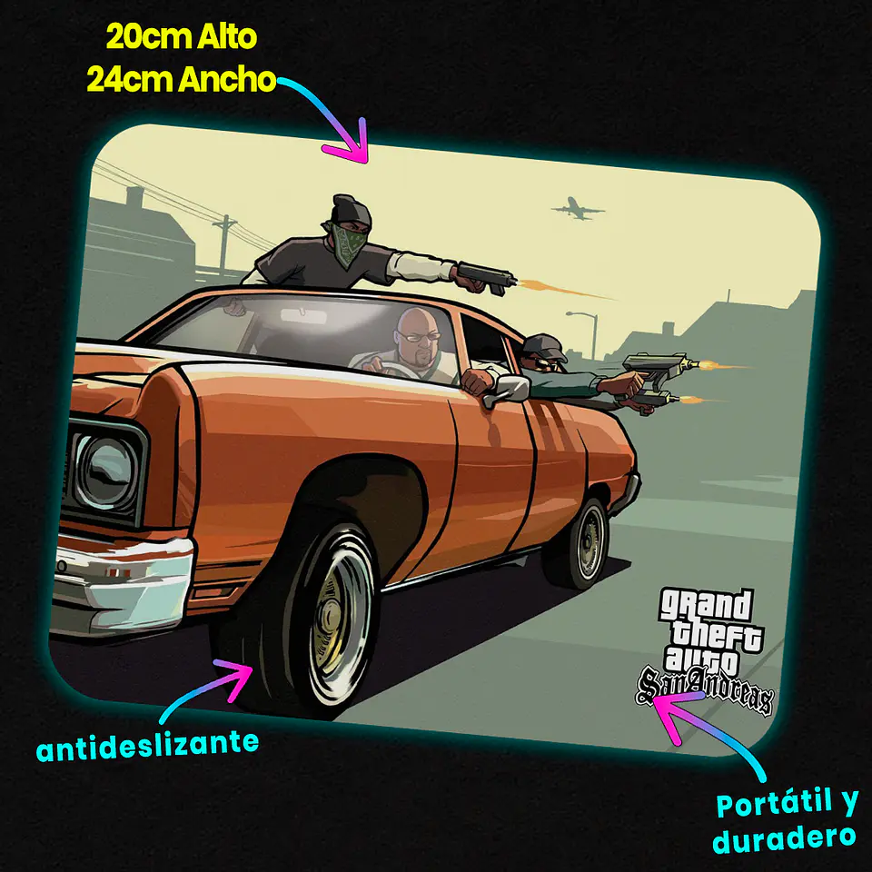 Mousepad 20x24 cm - Diseño 