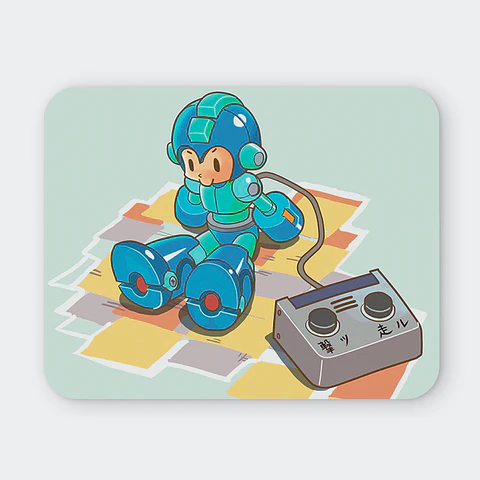 Mousepad 20x24 cm - Diseño Mega Man Retro Toy Edition