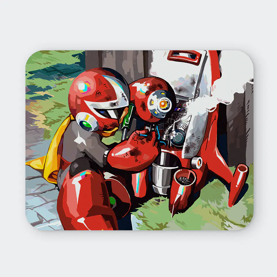 Mousepad 20x24 cm - Diseño Proto Man Workshop Maintenance 1