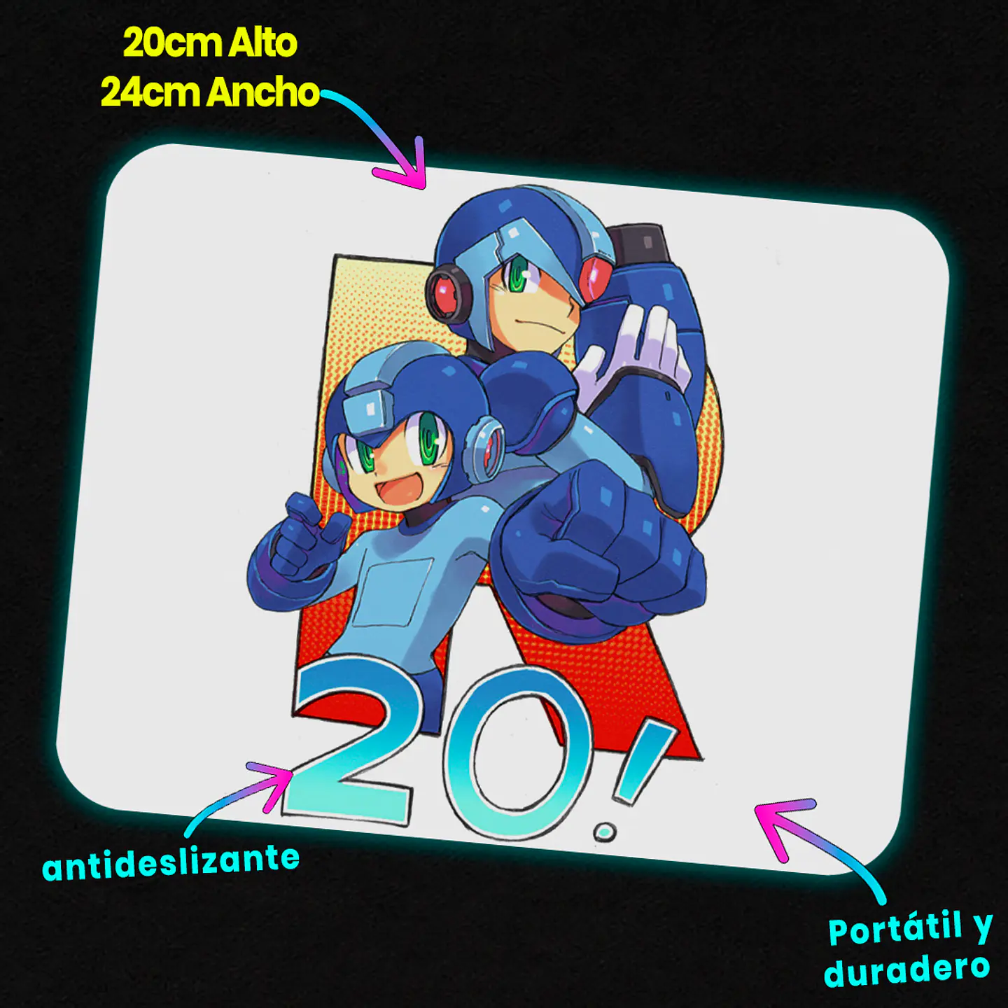Mousepad 20x24 cm - Diseño Mega Man & X: Generations Legacy 2