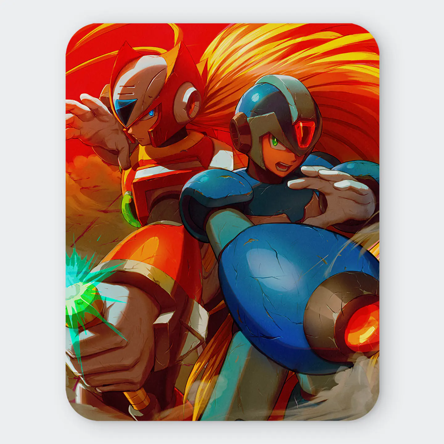Mousepad 20x24 cm - Diseño Mega Man X & Zero: Full Charge Battle 1