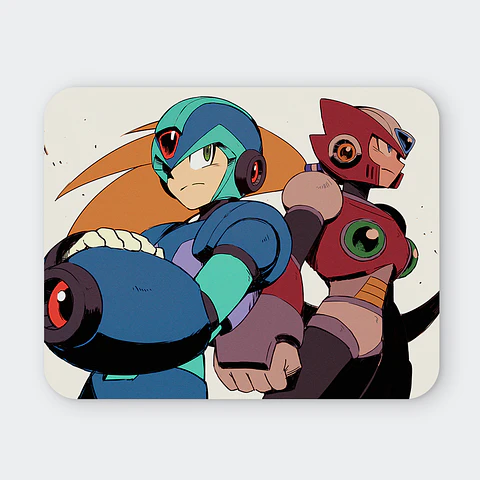 Mousepad 20x24 cm - Diseño Mega Man X & Zero: Elite Vanguard Art