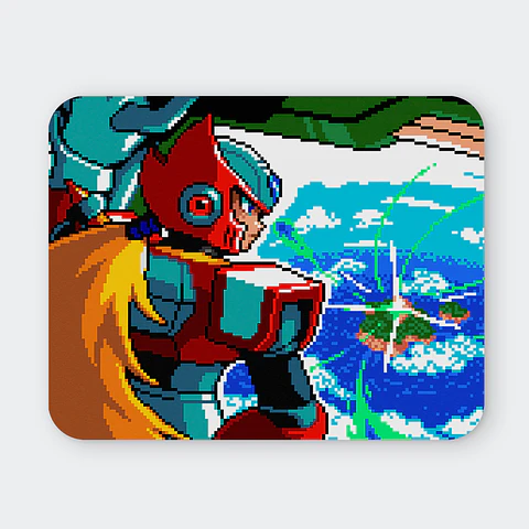 Mousepad 20x24 cm - Diseño Retro Pixel: Zero’s Awakening