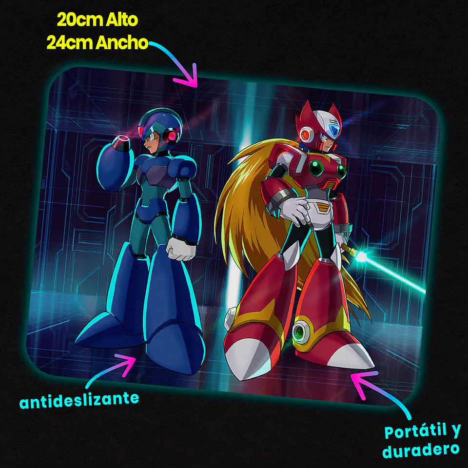 Mousepad 20x24 cm - Diseño Maverick Hunters: Cybernetic Legacy 2