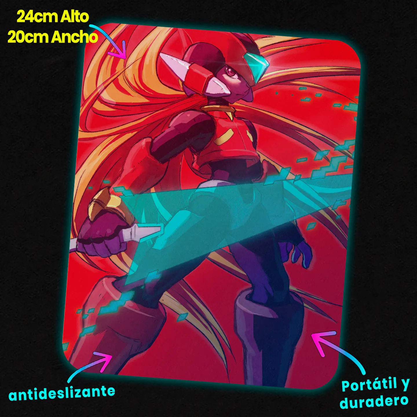 Mousepad 20x24 cm - Diseño Zero Saber Unleashed 2