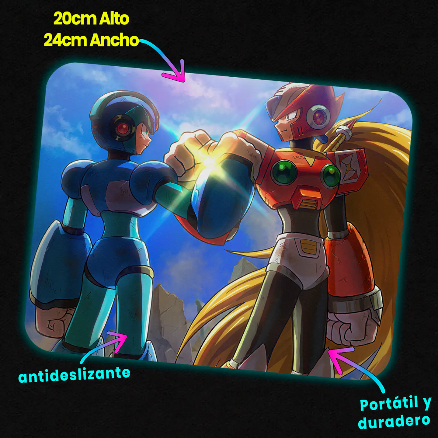 Mousepad 20x24 cm - Diseño X & Zero Eternal Alliance 2