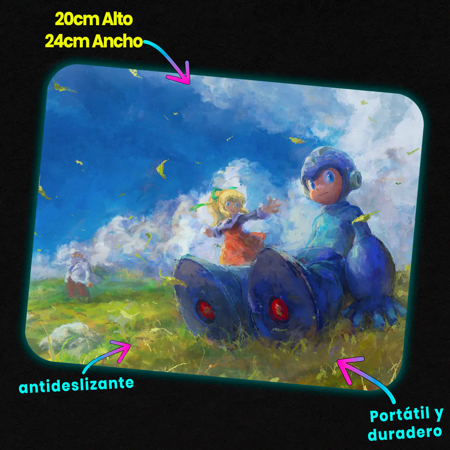 Mousepad 20x24 cm - Diseño Mega Man A Hero’s Rest 2