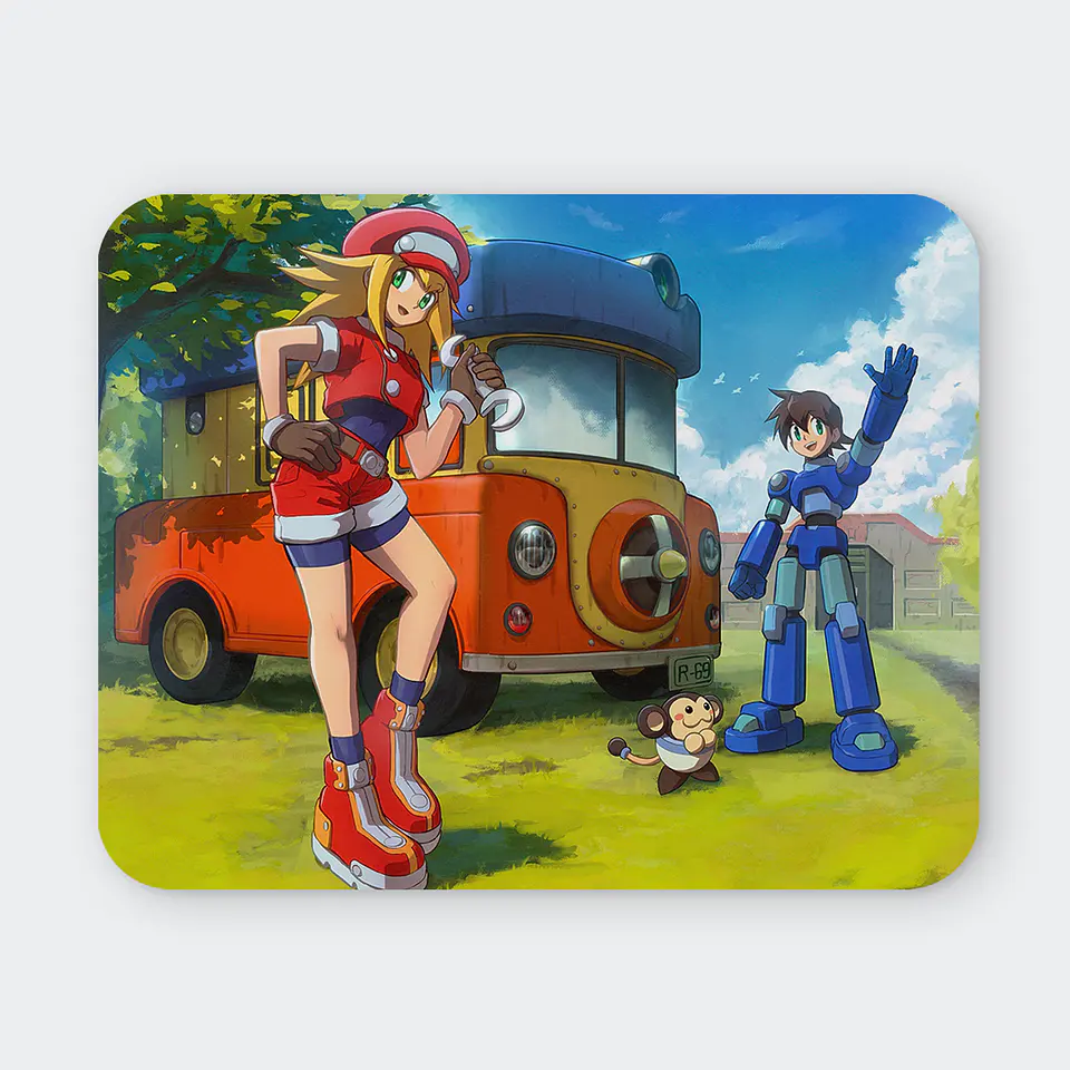 Mousepad 20x24 cm - Diseño Mega Man Volnutt Legends of Blue 1