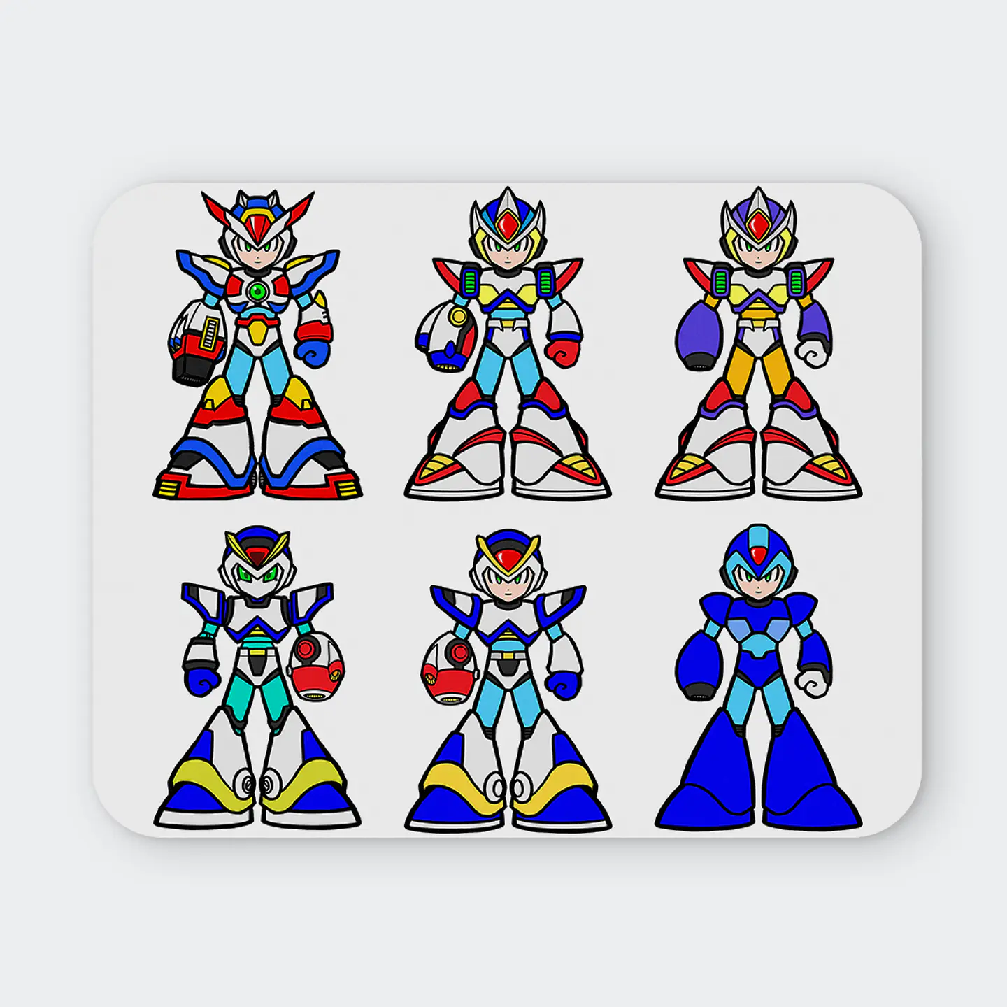 Mousepad 20x24 cm - Diseño Mega Man X Armor Evolution 1