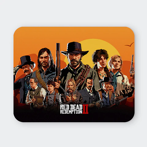 Mousepad 20x24 cm - Diseño RDR2 Outlaws for Life