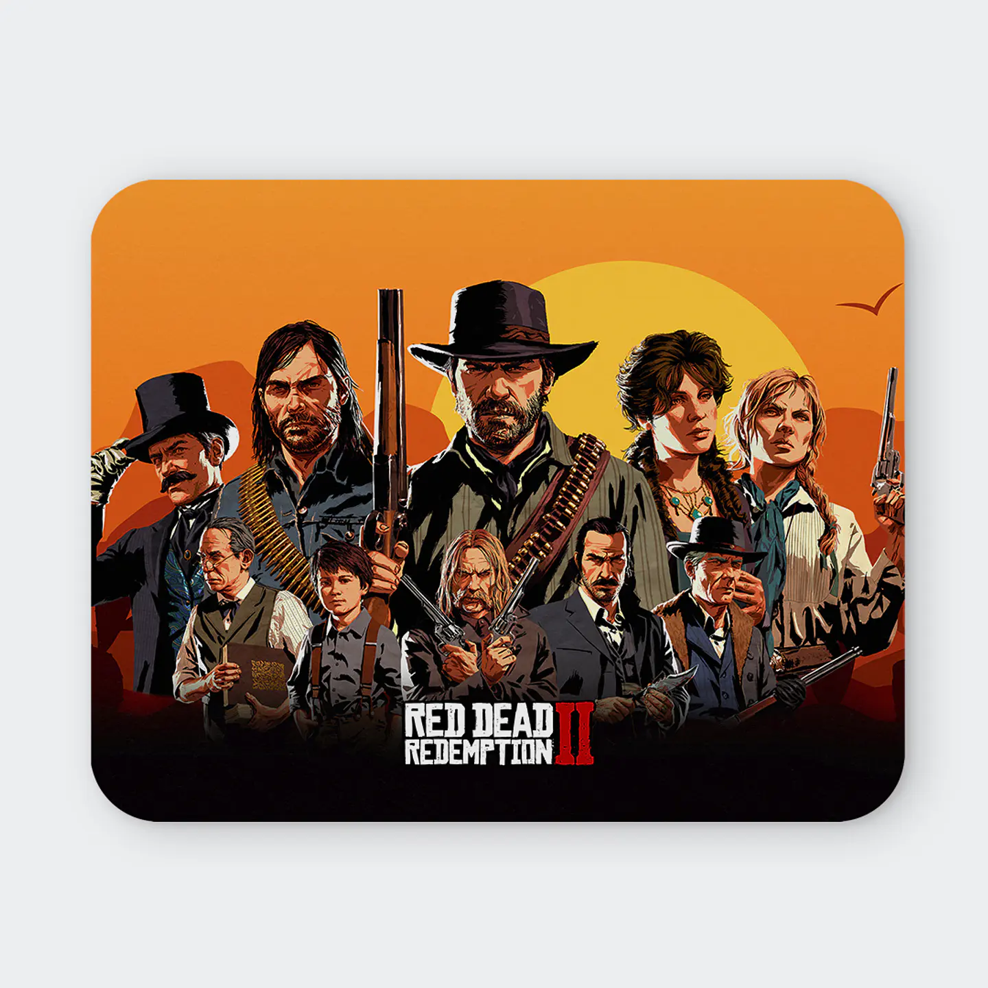 Mousepad 20x24 cm - Diseño RDR2 Outlaws for Life 1