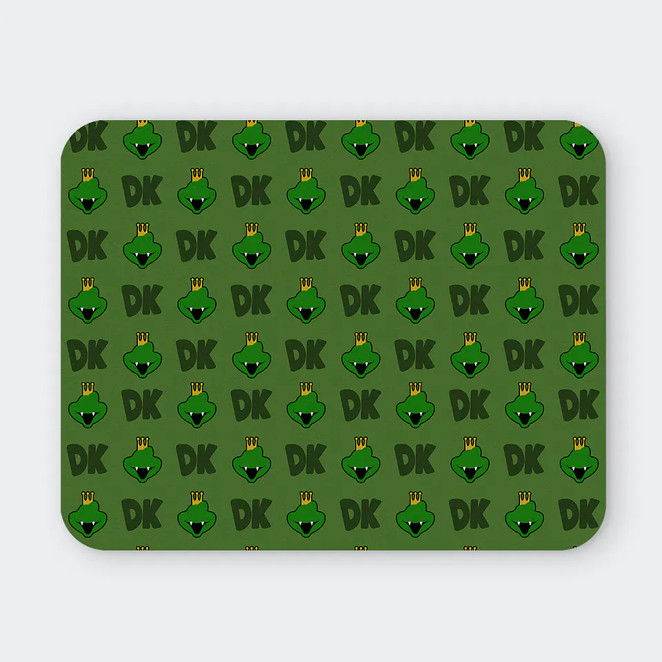 Mousepad 20x24 cm - Diseño King K. Rool: Kremling Army Pattern 1