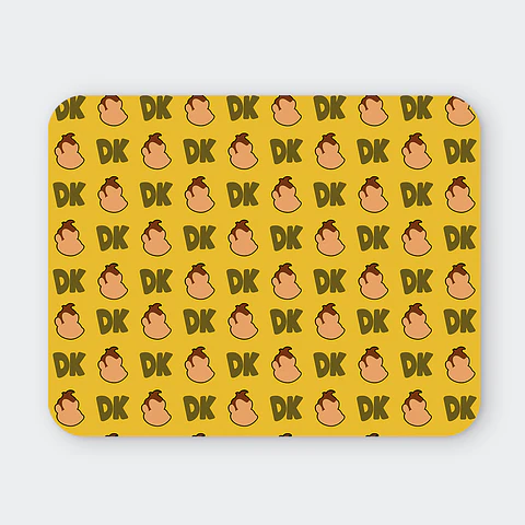 Mousepad 20x24 cm - Diseño Donkey Kong: Golden Banana Pattern