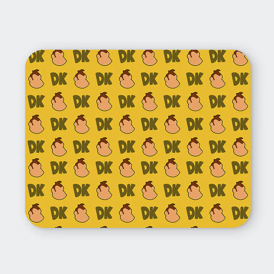 Mousepad 20x24 cm - Diseño Donkey Kong: Golden Banana Pattern 1