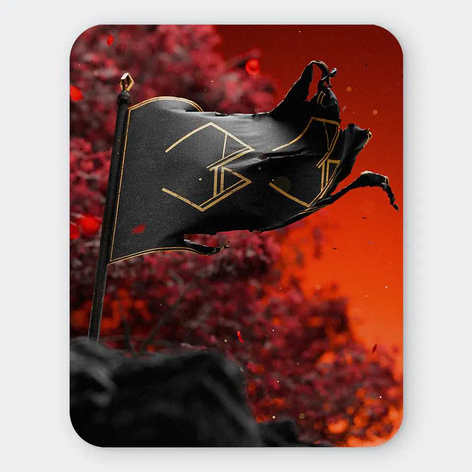 Mousepad 20x24 cm - Diseño Expedition 33: Golden Emblem Flag 1