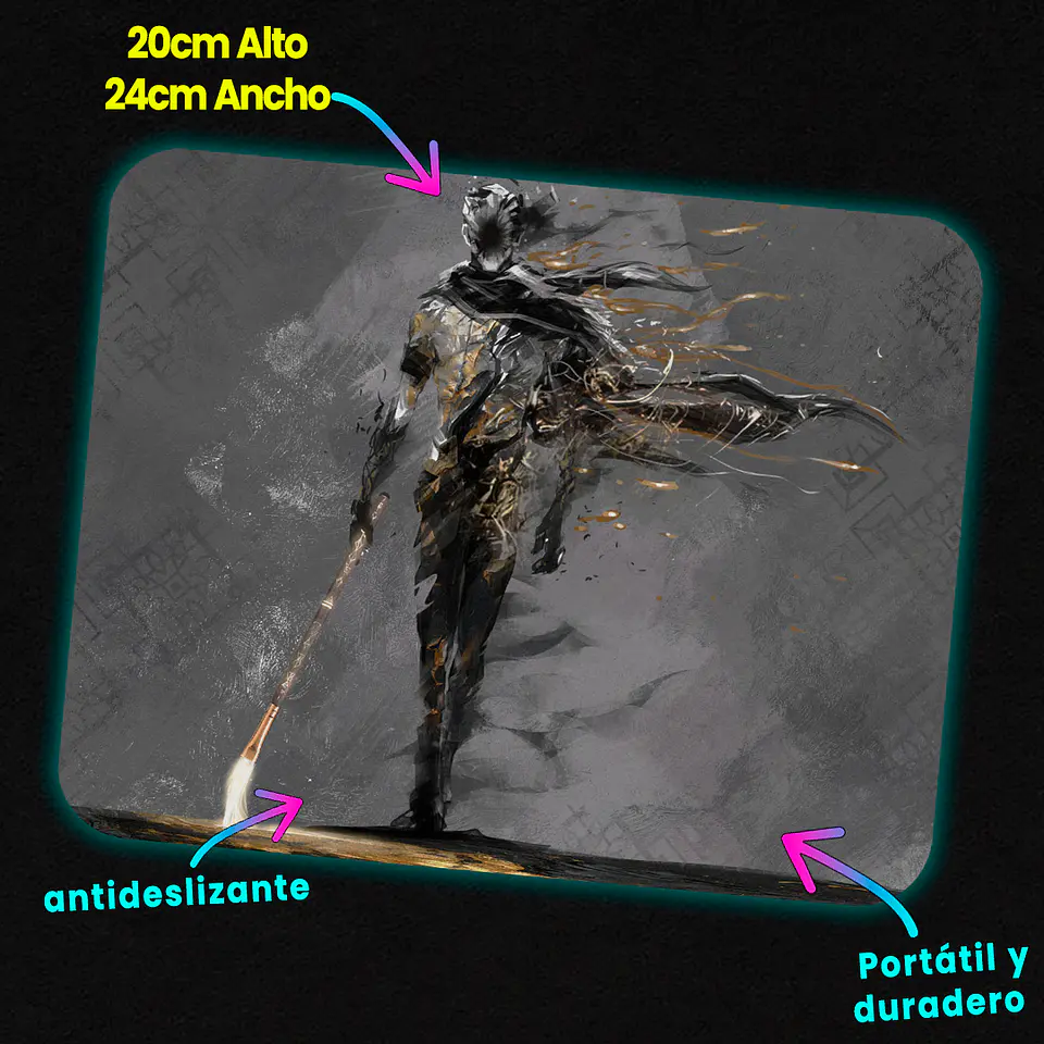 Mousepad 20x24 cm - Diseño Expedition 33: The Paintress Silhouette 2