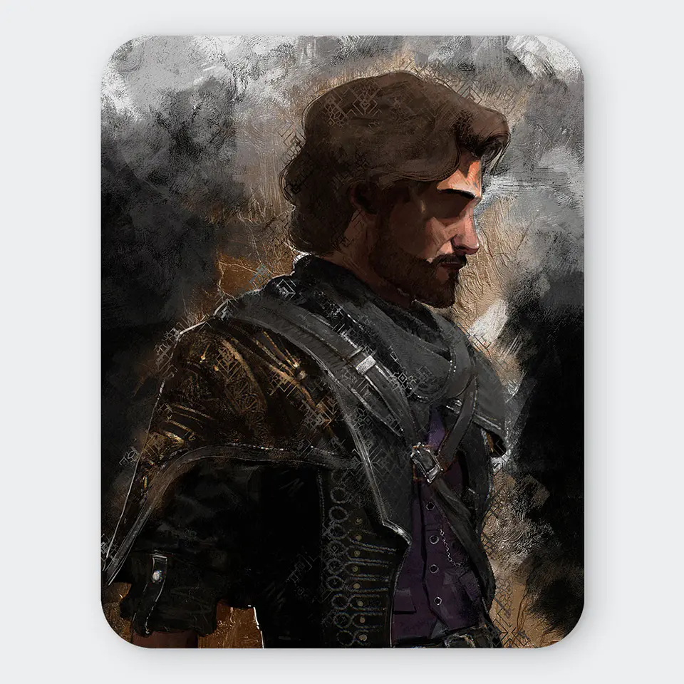 Mousepad 20x24 cm - Diseño Kagurabachi: Katana Black Ink Action 1