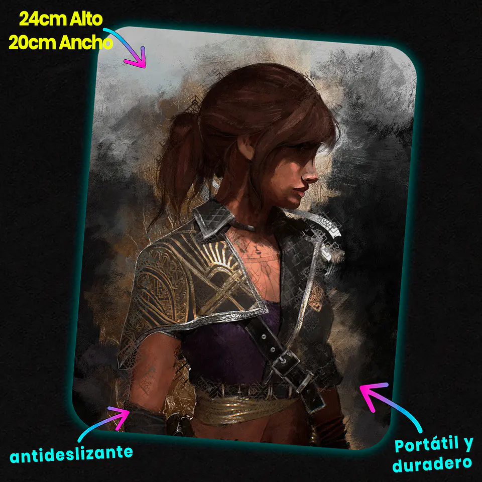 Mousepad 20x24 cm - Diseño Expedition 33: Sciel’s Crimson Enigma 2