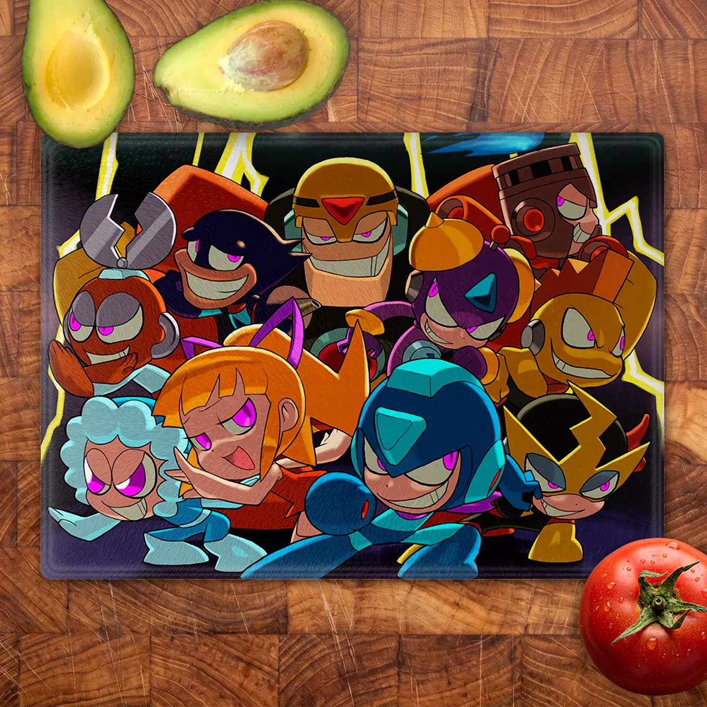 Tabla de cocina - Diseño Mega Man & Robot Masters Squad 2