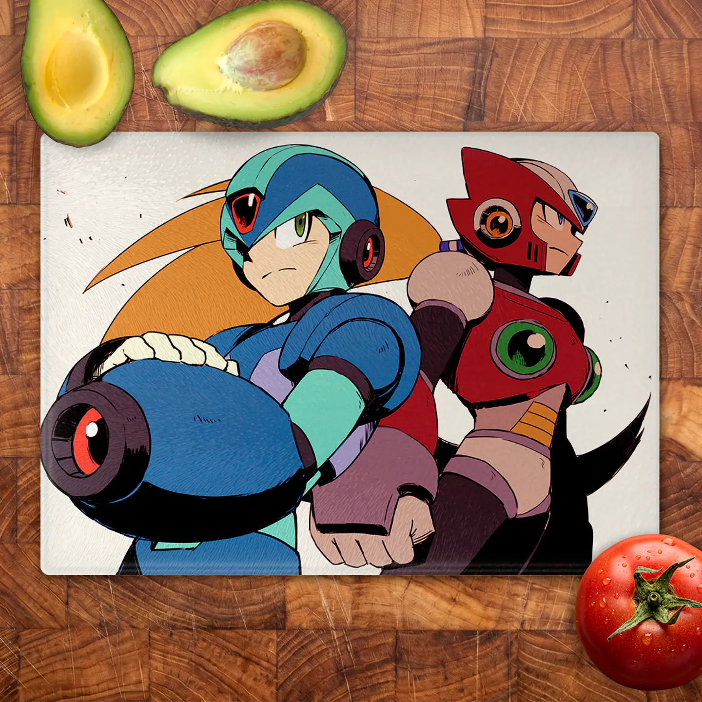 Tabla de cocina - Diseño Rosas Negras & Carmesí 2