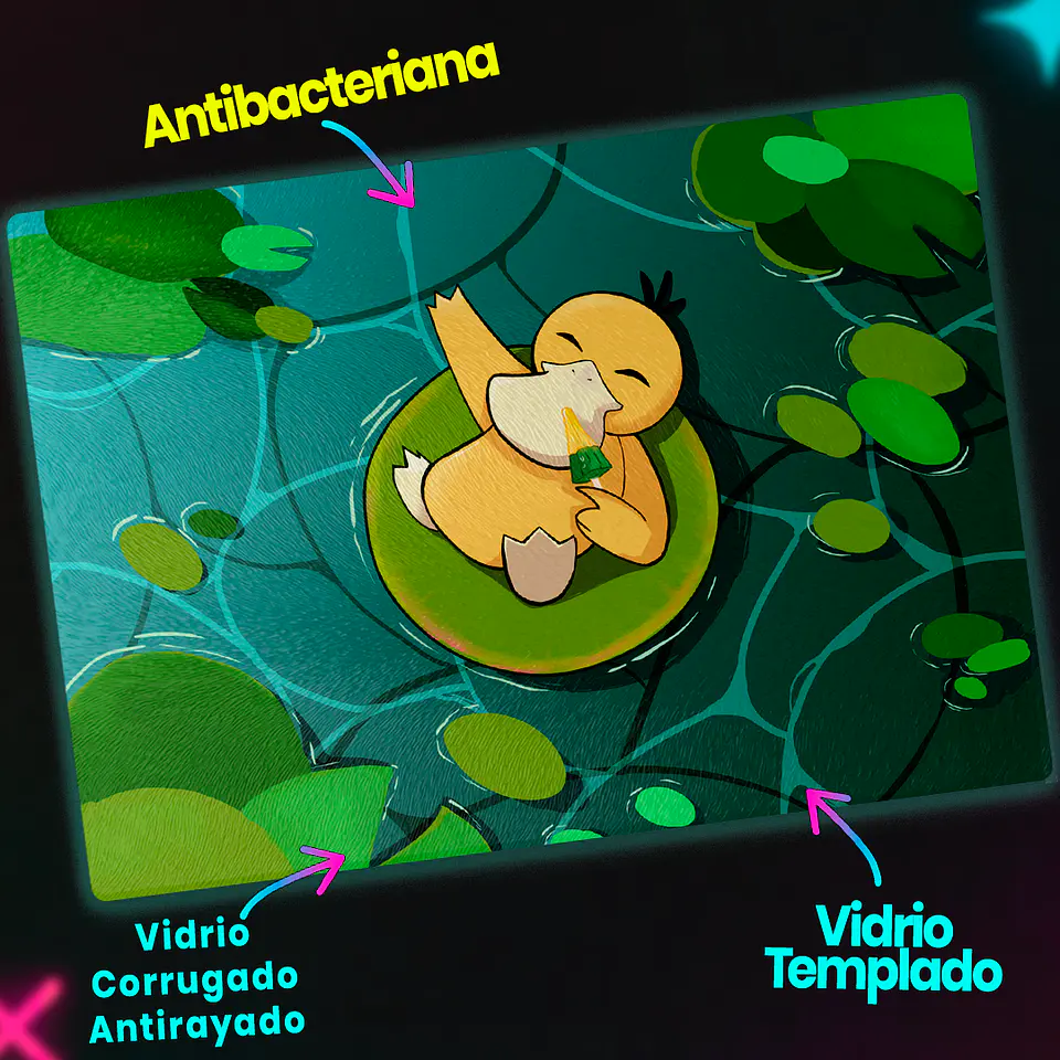Tabla de cocina - Diseño Psyduck Relax en el Estanque 3