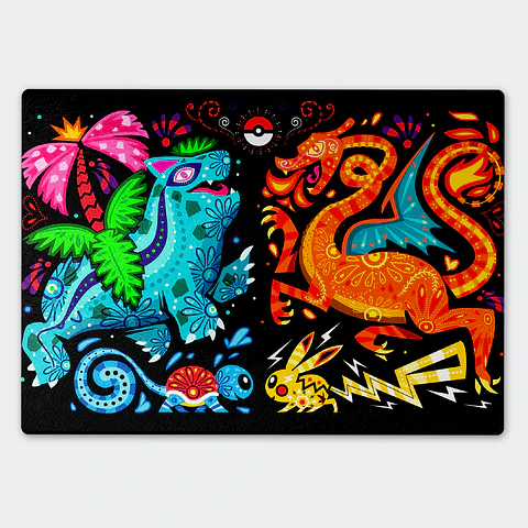 Tabla de cocina - Diseño Alebrije Elemental