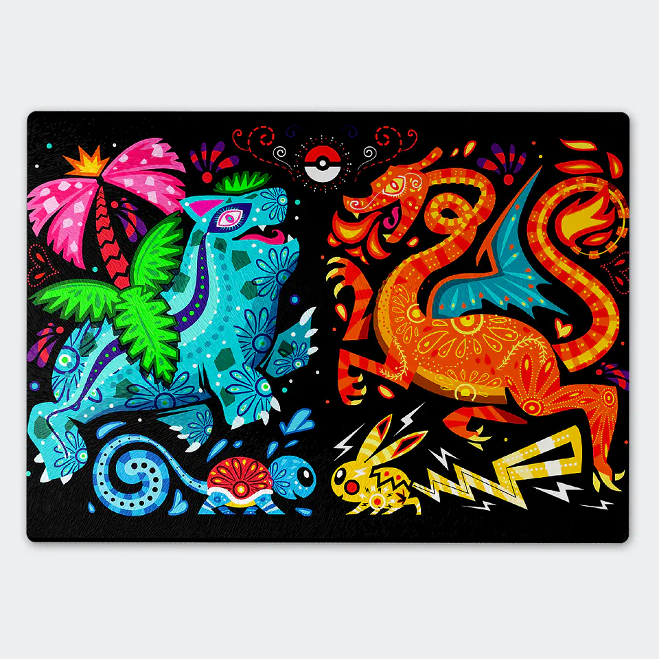 Tabla de cocina - Diseño Alebrije Elemental 1