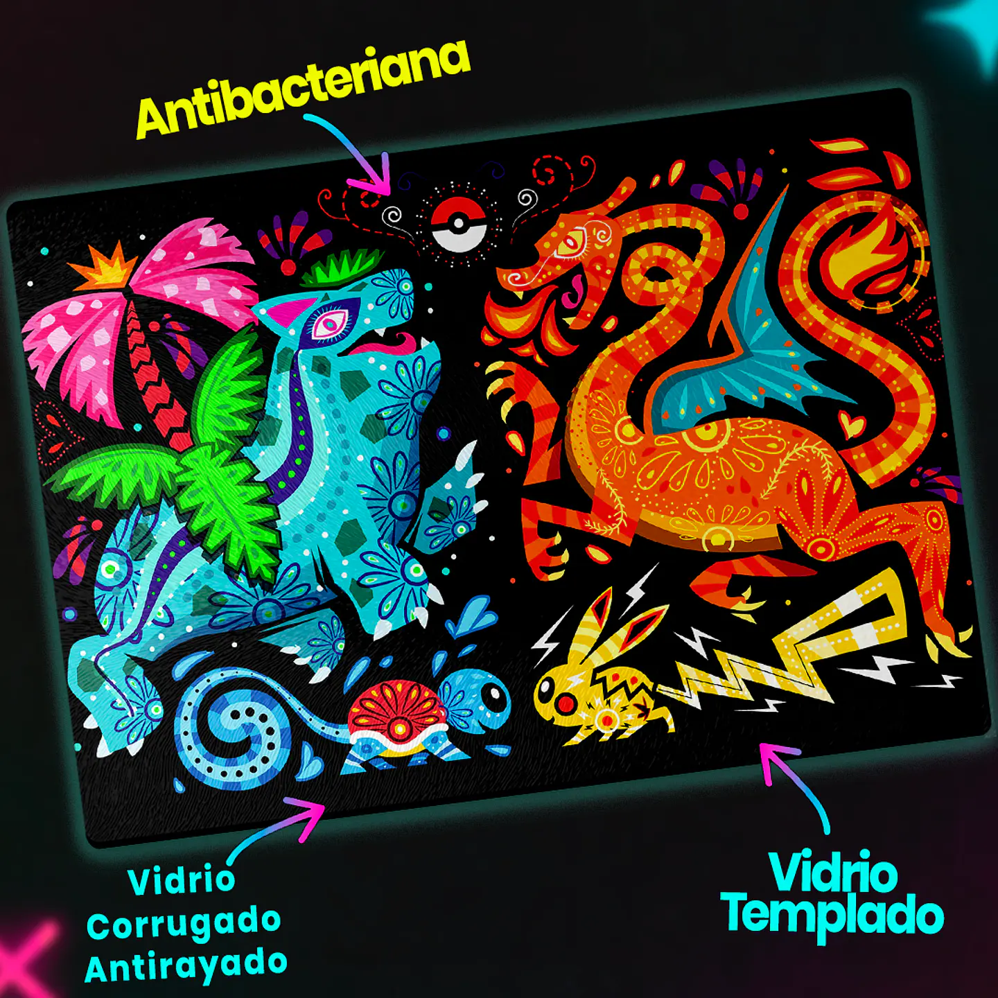 Tabla de cocina - Diseño Alebrije Elemental 3