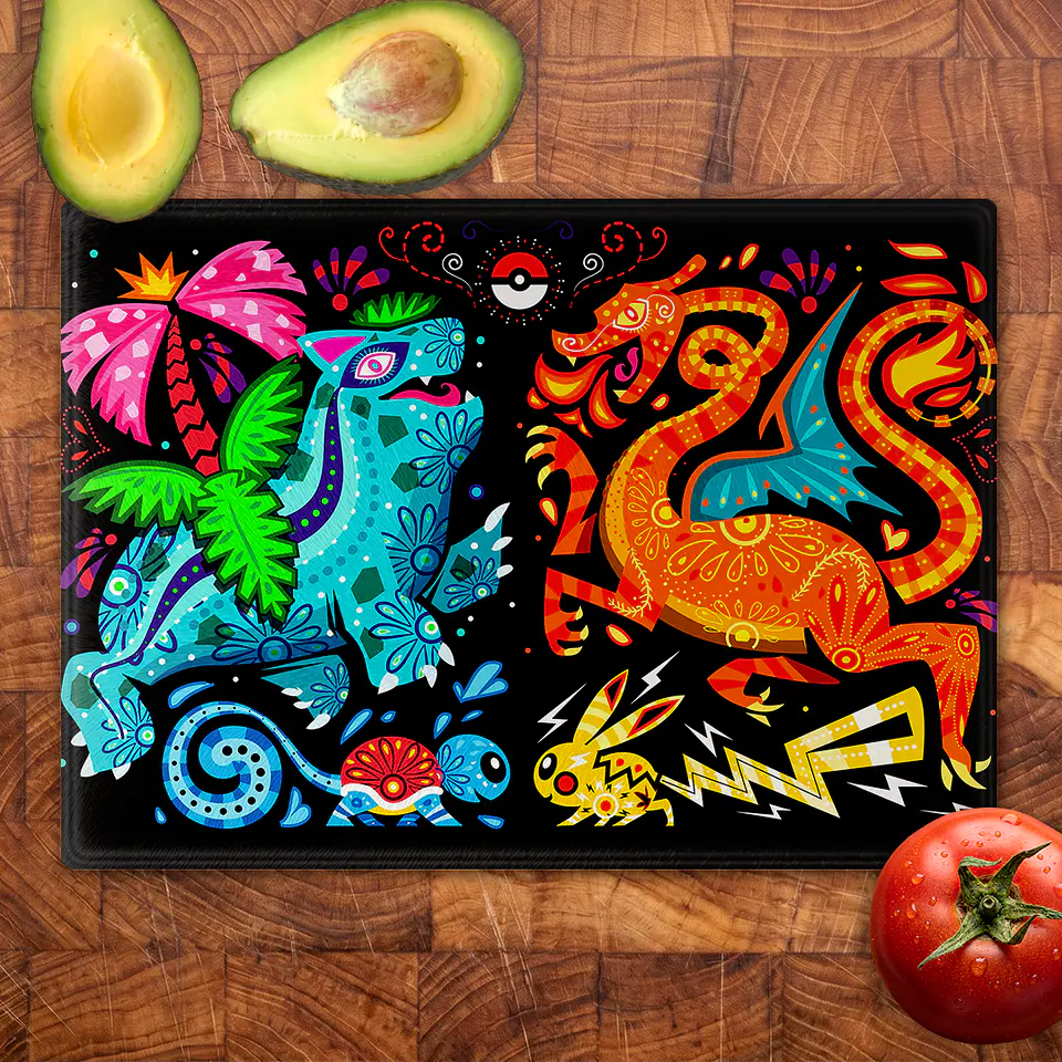 Tabla de cocina - Diseño Alebrije Elemental 2