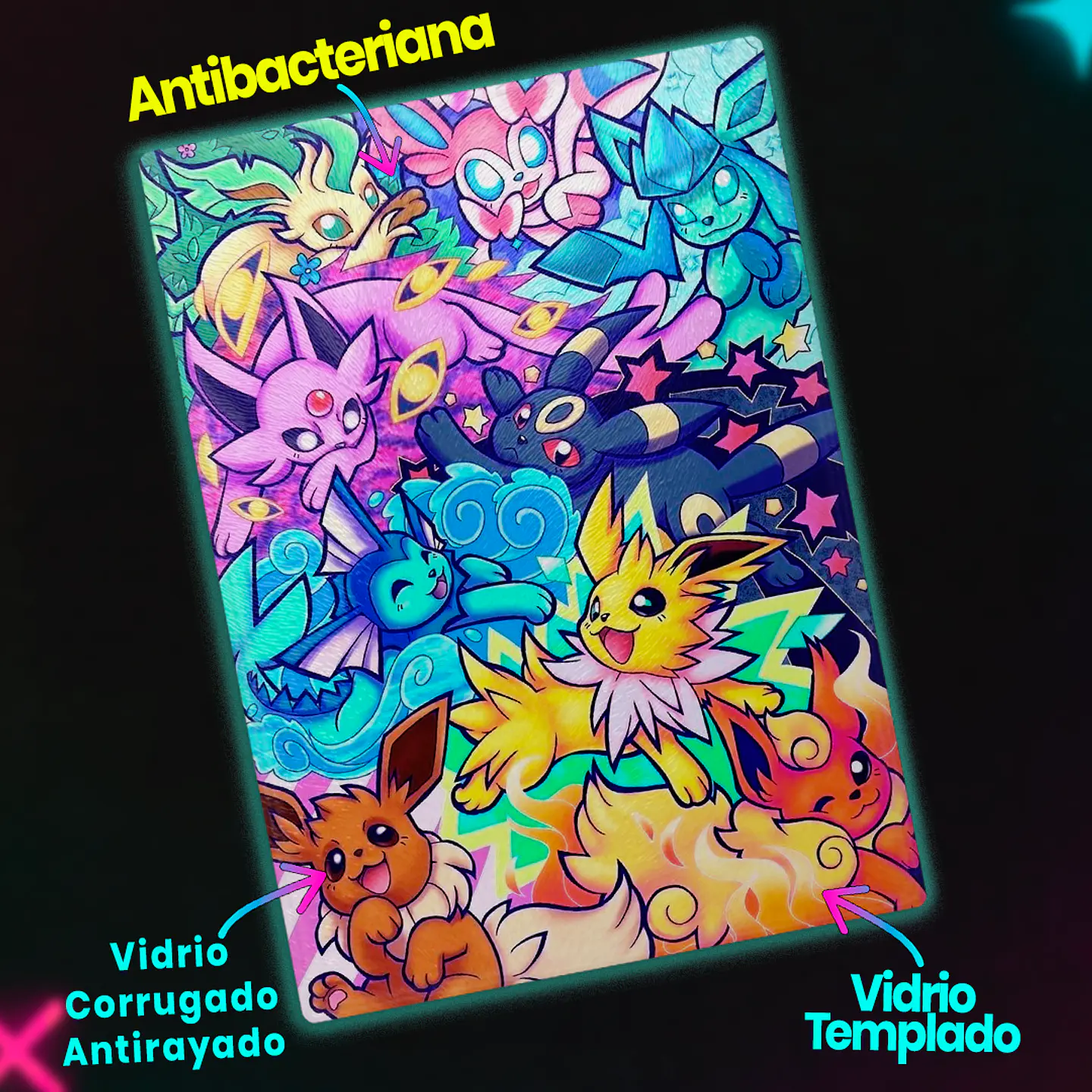 Tabla de cocina - Diseño Eeveelution Party 3