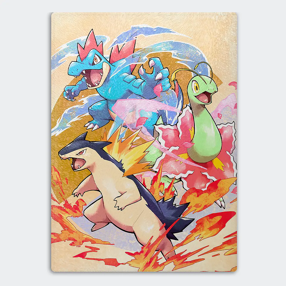 Tabla de cocina - Diseño Trío Inicial Johto 1